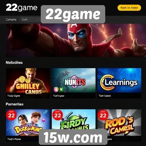 Revisão das principais categorias de jogos no 22game